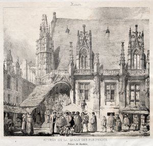 Rouen : Entrée de la Salle des Pas Perdus, Palais de Justice, 1824