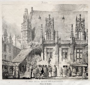 Rouen : Entrée de la Salle des Pas Perdus, Palais de Justice