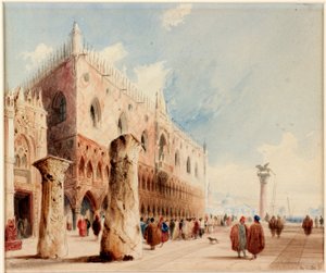 Scène à Venise (Palais des Doges) - Richard Parkes Bonington