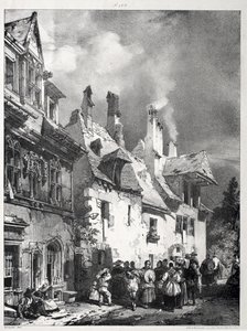 Rue en périphérie de Besançon, France - Richard Parkes Bonington