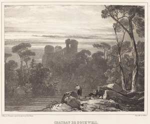 Château de Bothwell - Richard Parkes Bonington after Francois Alexandre Pernot