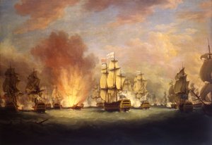 La bataille au clair de lune : la bataille au large du cap Saint-Vincent - Richard Paton
