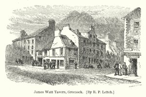 James Watt Tavern, Greenock (gravure) - Richard Principal (after) Leitch