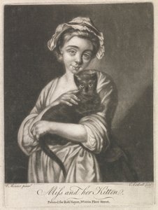 Jeune fille et son chaton (Vie rurale) - Richard Purcell