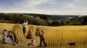 Les vallées sont couvertes de blé, 1865 - Richard Redgrave