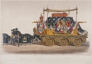 Vue du char funèbre du duc de Wellington