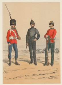 Drie Britse militairen - Richard Simkin