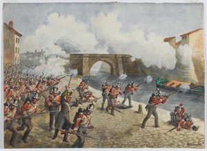 Le 27e Régiment Inniskilling à Toulouse, 10 avril 1814, vers 1900 - Richard Simkin