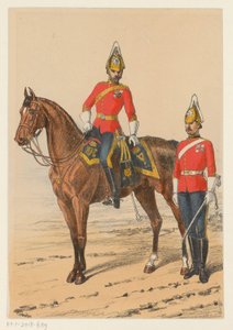 Deux militaires britanniques Negen voorstellingen van Britse militaire uniformen - Richard Simkin