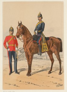 Deux militaires britanniques (série de neuf uniformes militaires britanniques) - Richard Simkin