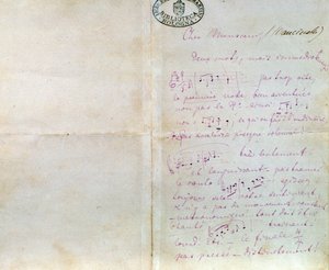 Lettre manuscrite de Richard Wagner à Luigi Mancinelli, 10 décembre
