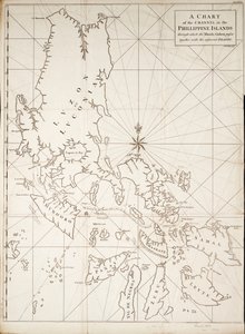 Carte du canal dans les îles Philippines par lequel passe le galion de Manille avec les îles adjacentes - Richard William Seale