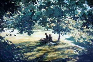 Thé dans le jardin