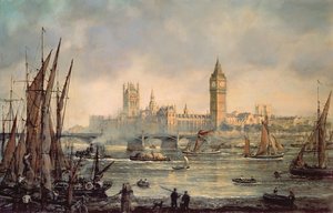 Les Chambres du Parlement et le Pont de Westminster - Richard Willis