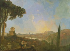 Vue du Tibre avec Rome au loin, vers 1770-80