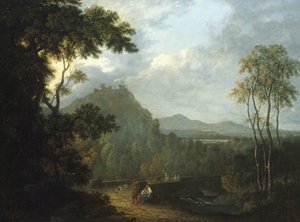 Château de Dinas Bran, près de Llangollen II, vers 1770 - Richard Wilson