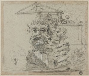 Il Mascherone, une fontaine en rocaille sur le terrain de la Villa Borghese - Richard Wilson