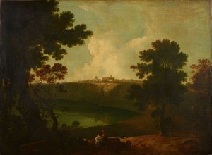 Lac Albano et Castel Gandolfo, 1800