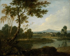 Paysage en Italie, 18ème siècle