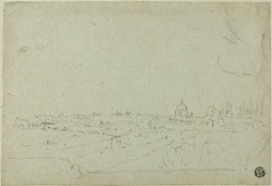 Vue de Saint-Pierre depuis le palais des Césars, avec le Circus Maximus en contrebas - Richard Wilson