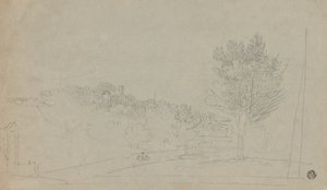 Vue de la maison et des jardins de Wilson (recto); Vue de la maison et des jardins de Wilson (verso)