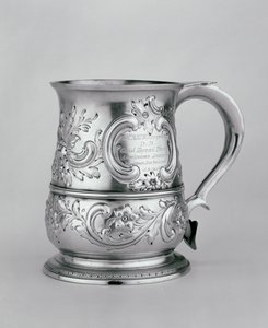 Mug avec anse, 1740-41, ciselé et gravé vers 1845