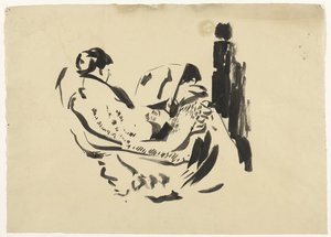Étude de Nel Wouters, assise dans un fauteuil - Rik Wouters