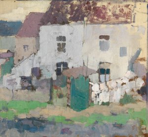 Façades blanches et jardin à Bosvoorde, Belgique - Rik Wouters
