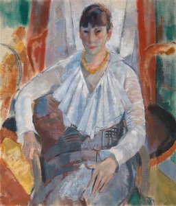 Frau in Weiß