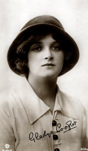 Gladys Cooper 1888-1971, actrice anglaise, début du 20e siècle