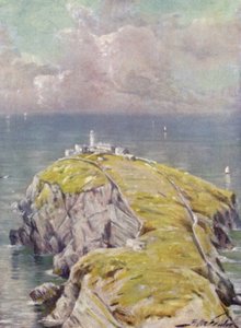 Le Stack, Holyhead (lithographie en couleur)
