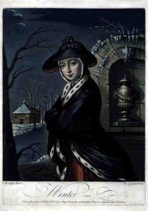 Hiver, gravé par C. Corbutt (Richard Purcell), pub. par Robert Sayer, c.1760