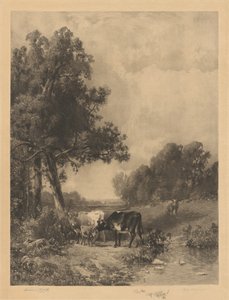Sans titre (Vaches et veaux près d