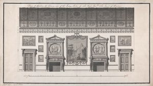 Maison Headfort, Salle à manger, côté cheminée - Robert Adam