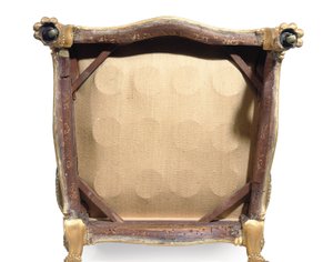 Une paire de fauteuils dorés George III - Robert Adam