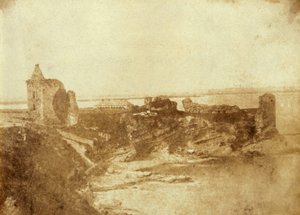 Gravure du château de St. Andrews à Fife, Écosse. Du J. Paul Getty Museum - Robert Adamson