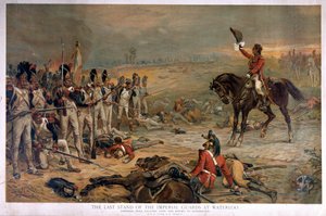 La dernière résistance des Gardes Impériaux à Waterloo, le général Hill appelant l