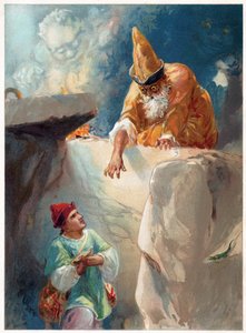 Aladdin et le magicien, illustration de 