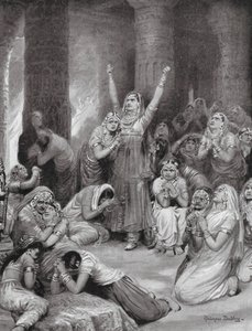 La cérémonie Rajput de Jauhar (Holocauste)