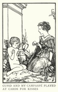 Cupidon et ma Campaspe jouaient aux cartes pour des baisers - Robert Anning Bell