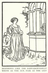 Diaphenia comme la jonquille, blanche comme le soleil, belle comme le lys - Robert Anning Bell