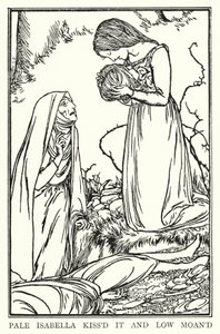 Illustration pour les Poèmes de John Keats : Isabelle ou le Pot de Basilic