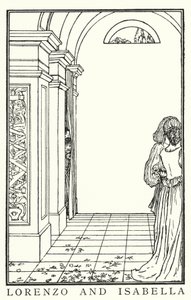 Illustration pour les Poèmes de John Keats : Isabelle ou le Pot de Basilic - Robert Anning Bell