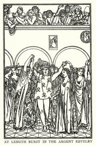 Illustration pour les Poèmes de John Keats : La Veille de la Sainte-Agnès - Robert Anning Bell