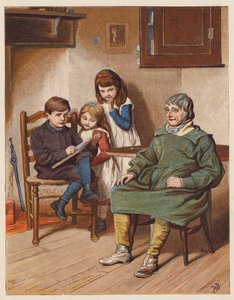 Bertie dessinait activement (litho en couleur) - Robert Barnes