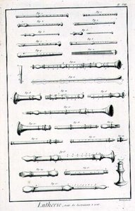 Planche VIII : Instruments à vent de l