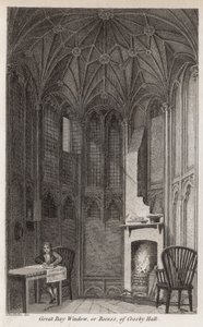 Grande baie vitrée, ou renfoncement, de Crosby Hall - Robert Blemell Schnebbelie