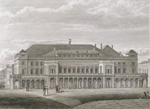 Le Théâtre du Roi, Haymarket, gravé par Bartholomew Howlett (1767-1827), pub. par Robert Wilkinson, 1820 - Robert Blemell Schnebbelie