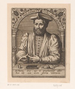 Portrait de Guillaume Philandrier (Série de portraits de savants des XVe et XVIe siècles) - Robert Boissard
