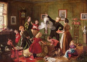 Le panier de Noël - Robert Braithwaite Martineau